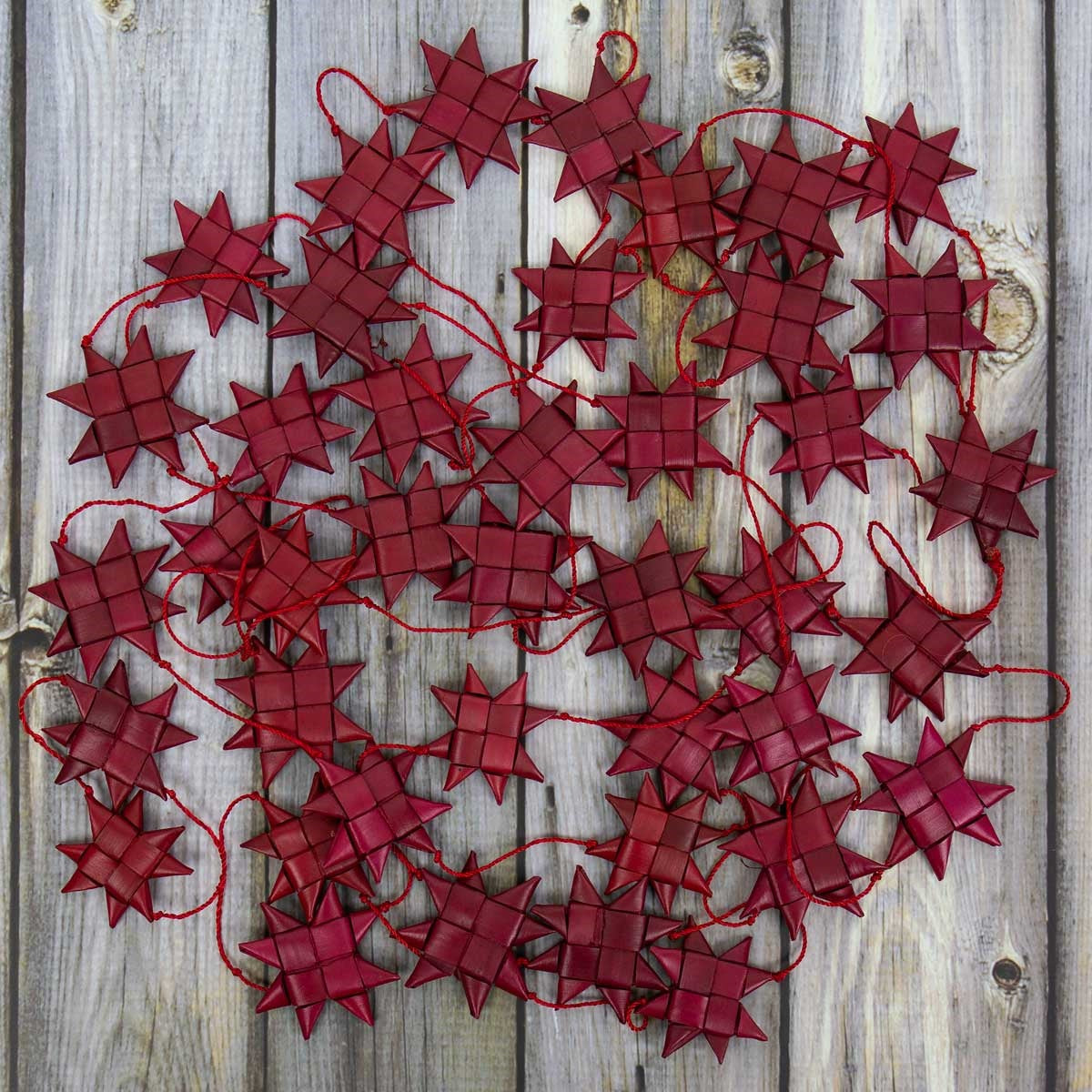Stars on a String Garland XL, Red by A World of Craft