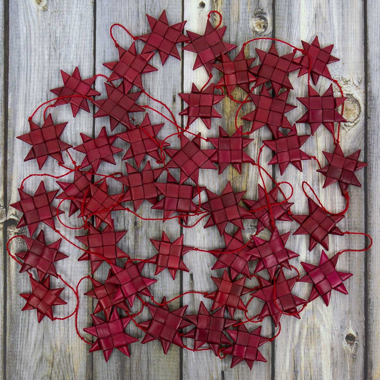 Stars on a String Garland XL, Red by A World of Craft