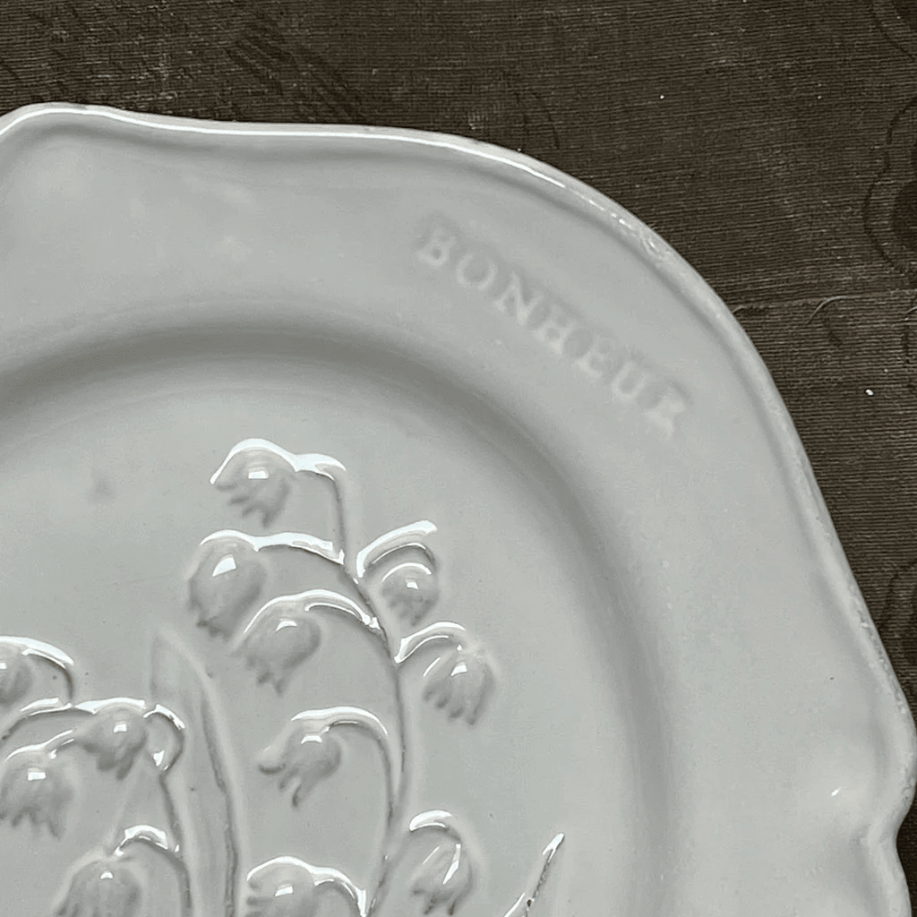Dessert Plate Fleurs, Nathalie Lété- Astier de Villatte: Exclusive Pre-Order Item - Bon Ton goods