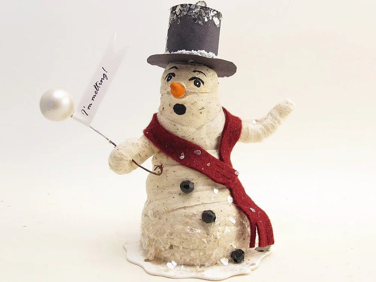 SPUN COTTON CHRISTMAS ORNAMENTS