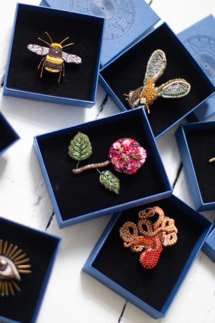 TROVELORE | Hand-Embroidered Brooches and Jewelry - Bon Ton goods