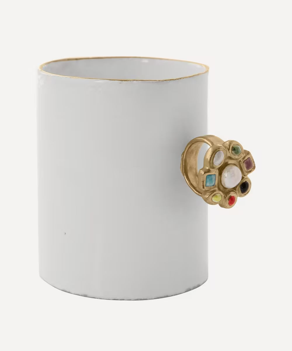 Farandole Ring Mug, Set of 9, Serena Carone | Astier de Villatte: Exclusive Pre-Order Item