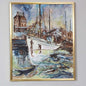 Harbor Scene | Oil on Canvas by Antal Verboy