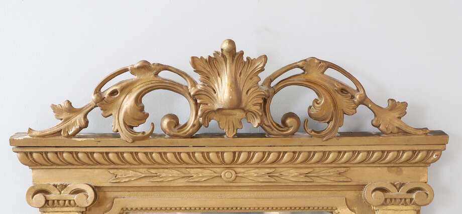 Gustavian Mirror, Early 19th Century (c. 1800–1825), Giltwood, 182 × 84 cm