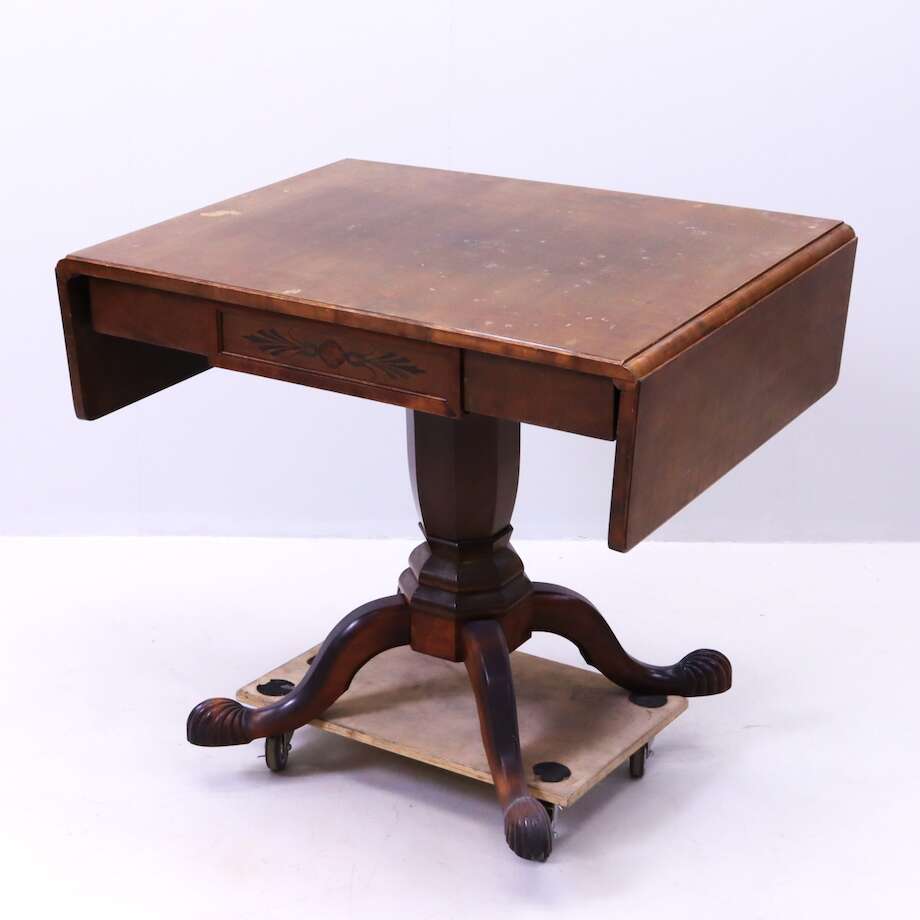 1920s Swedish Flap Table in Veneered Birch