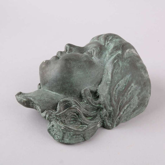 John Börjesson Plaster Sculpture Face, Swedish Sculptor, Late 19th Century
