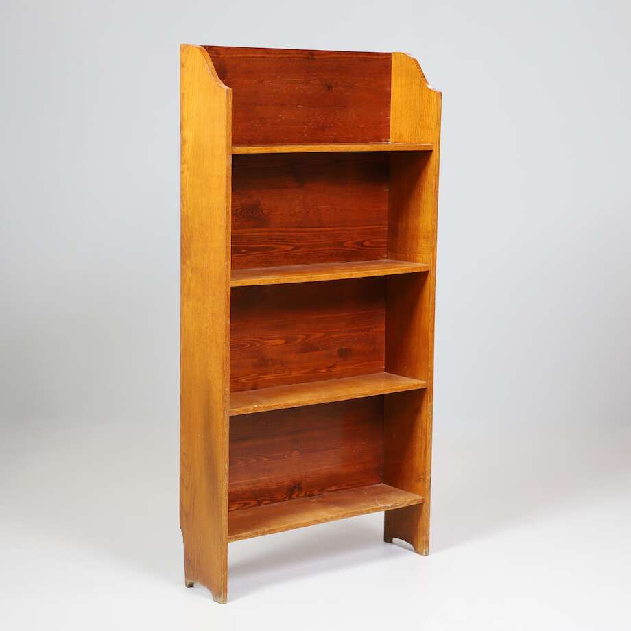 Swedish Pine Display Shelf, Early 20th Century