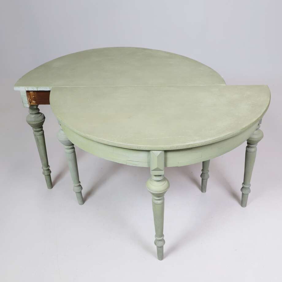 Pair of 19th Century Crescent Tables