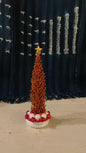 Red Pearl Brush Christmas Tree