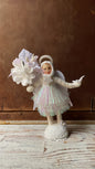 Shimmering Angel Figure | Vintage by Crystal Spun Cotton Ornament