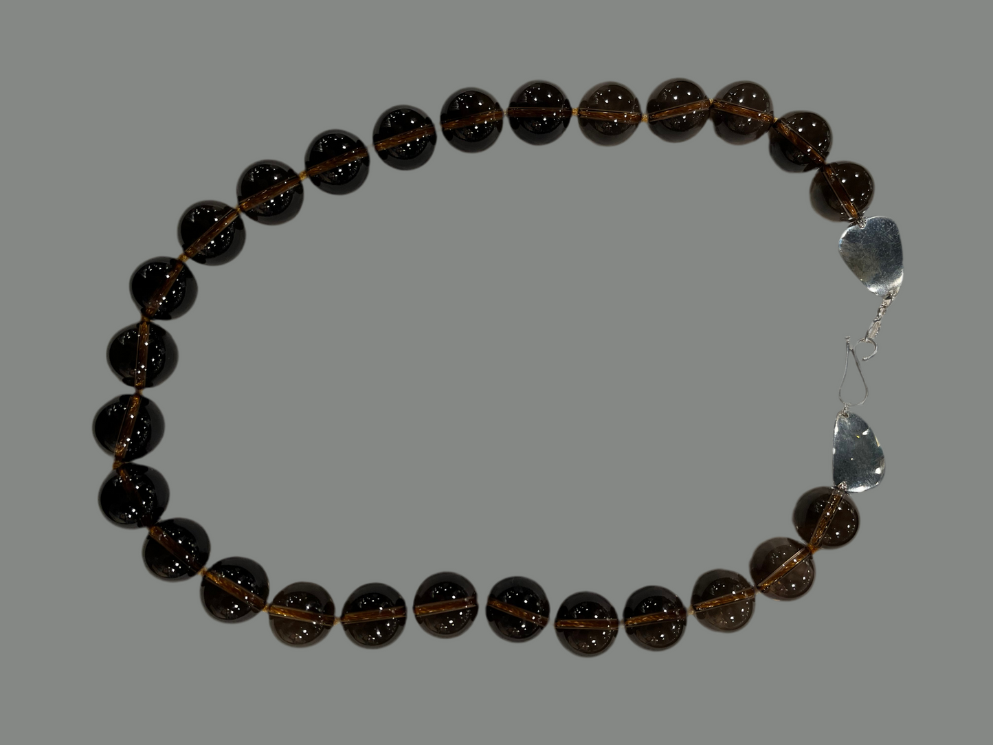 Smoky Quartz Bead Necklace: Bold Gemstone Statement | Mikkel Brøgger