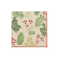Sprigs and Berries in Linen Cocktail Napkins | Caspari