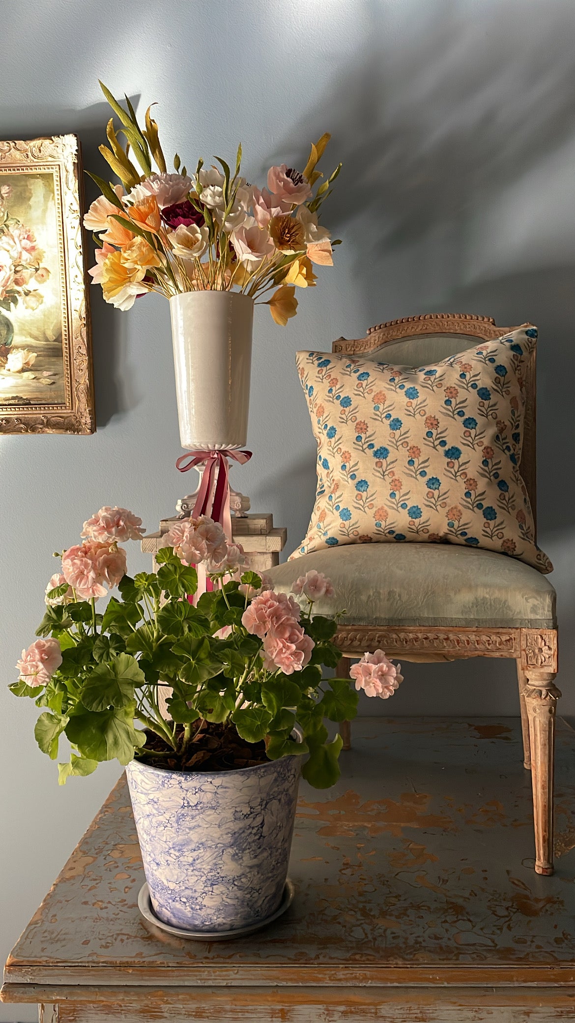Ellen's Eyes Parchment Cushion - John Derian