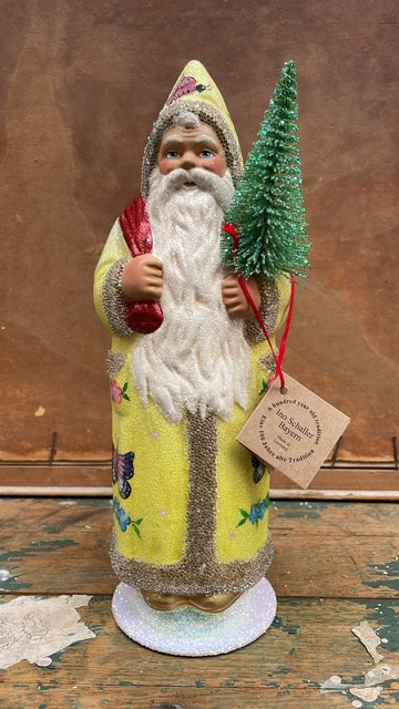 Santa With Butterflies, Yellow | Ino Schaller