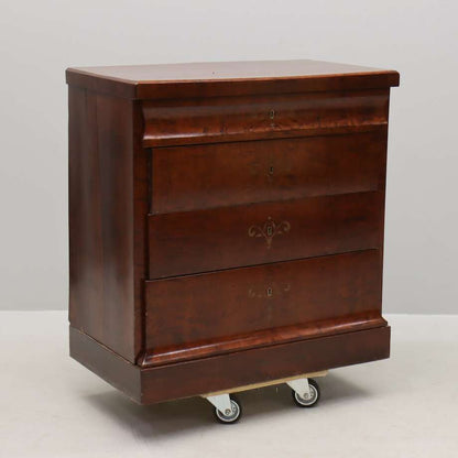 19th Century Birch Chest of Drawers with Inlay - Bon Ton goods
