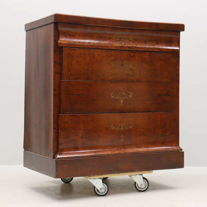 19th Century Birch Chest of Drawers with Inlay - Bon Ton goods