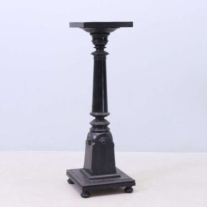 19th Century Blackened Wood Pedestal - Bon Ton goods