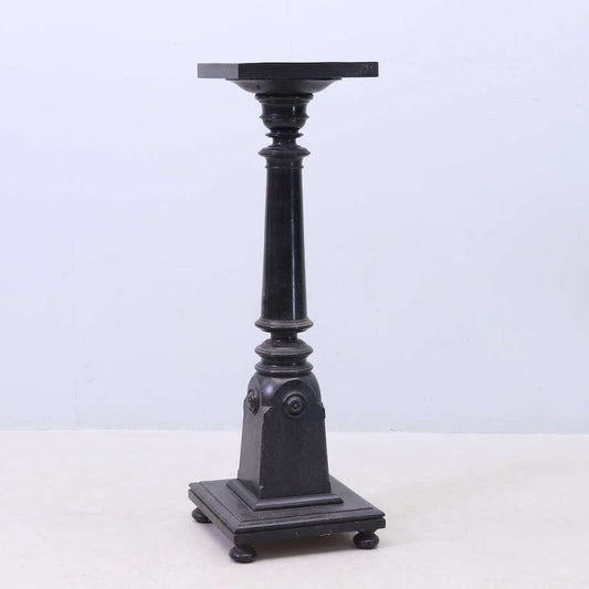19th Century Blackened Wood Pedestal - Bon Ton goods