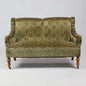 19th-Century Salon Sofa in Patterned Green Velvet - Bon Ton goods