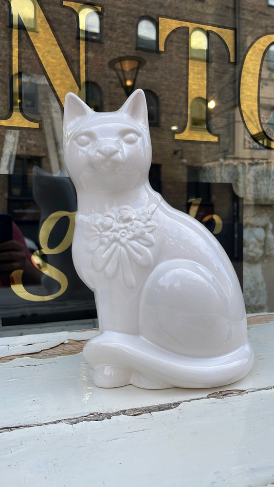 Ceramic Cat Figurine