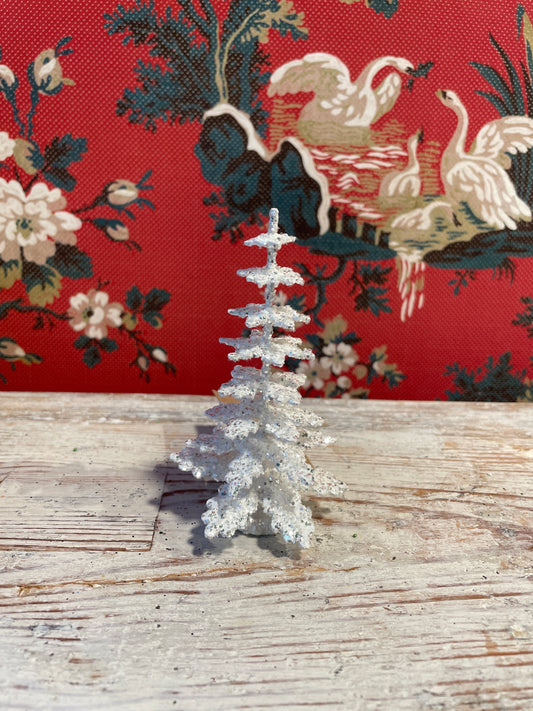 Brilliant White Spruce - Cardboard Christmas Tree -  11cm | Ino Schaller