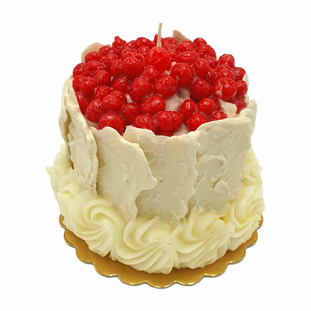 White Chocolate Cake Wax Candle handmade in Italy by Cereria Introna