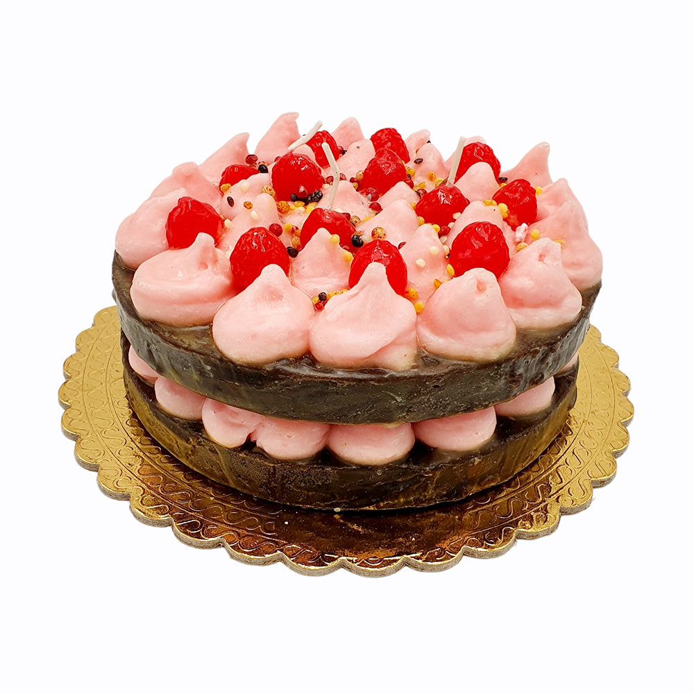 Double-Layer Filled Cake Wax Candle handmade in Italy by Cereria Introna