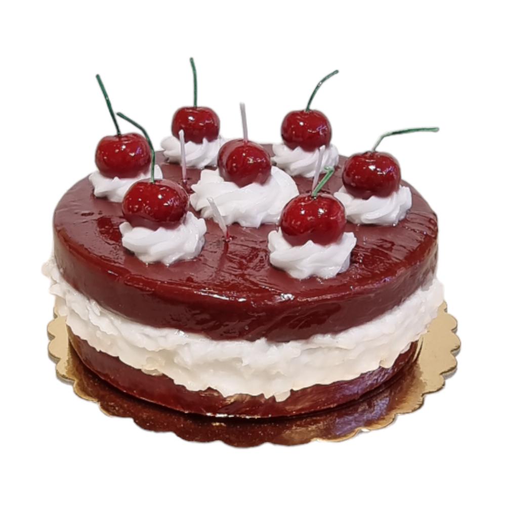 Cherry Cheesecake Wax Candle handmade in Italy by Cereria Introna
