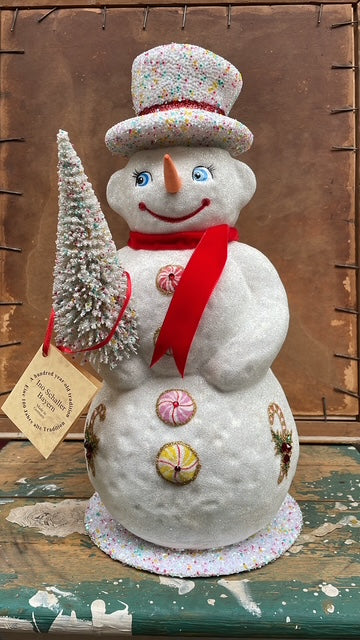 Sugar and Candy Sugarbead Snowman with Sugarbead Tree | Ino Schaller