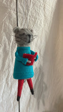 Load image into Gallery viewer, Teal Sweater Choir Cat

