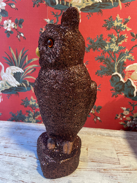Dark Brown Owl Glitter | Ino Schaller