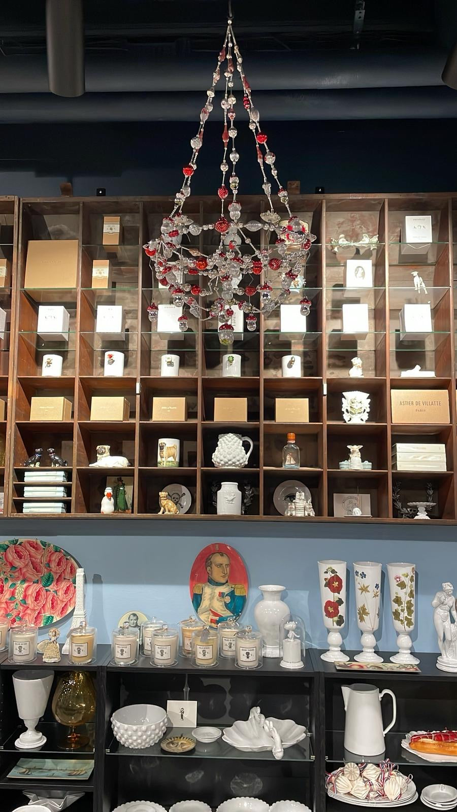 Nostalgic Silver Mushroom Christmas Chandelier