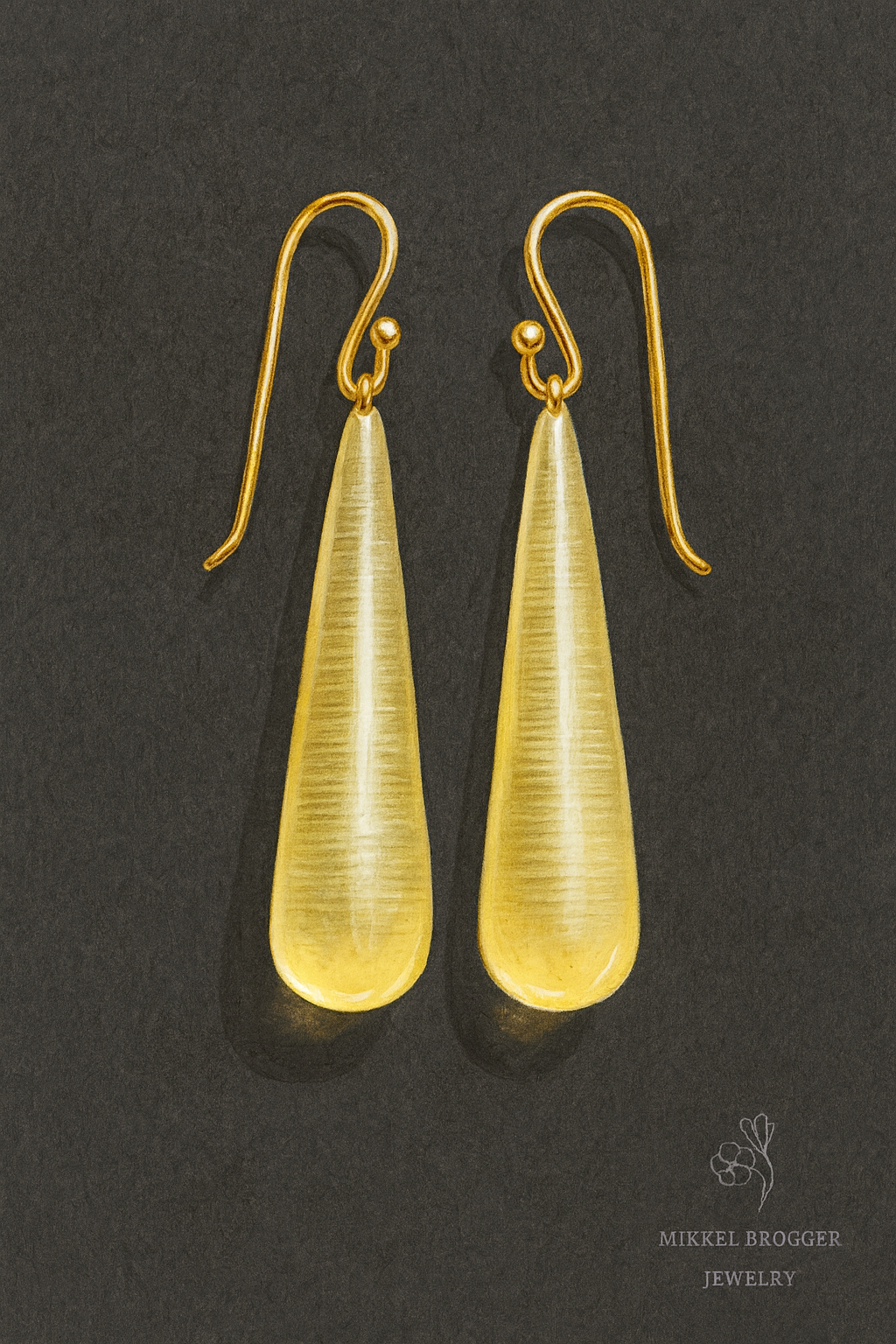 Pale Lemon Citrine Earrings | Mikkel Brøgger