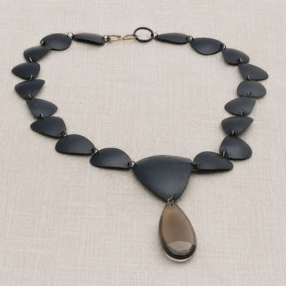 Stone Art Necklace with Smoky Quartz | Mikkel Brøgger