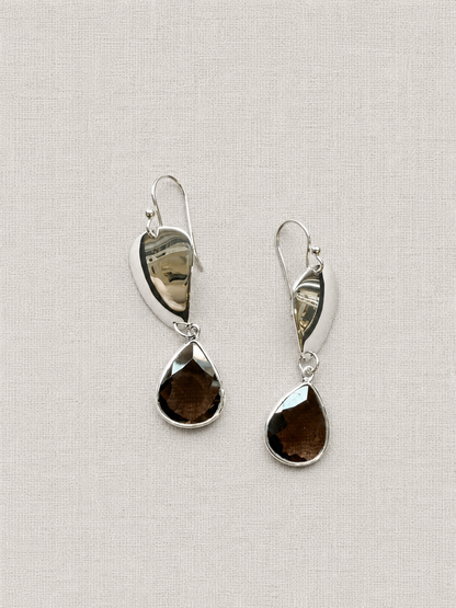 Smoky Quartz and Stone Earrings | Mikkel Brøgger