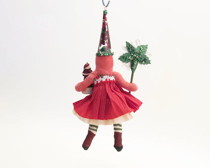 Xmas Bloom Girl Ornament — view 2