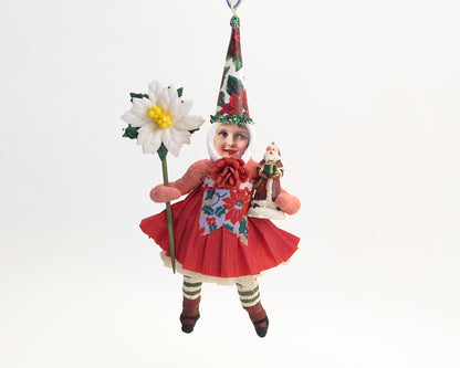 Xmas Bloom Girl Ornament — view 1
