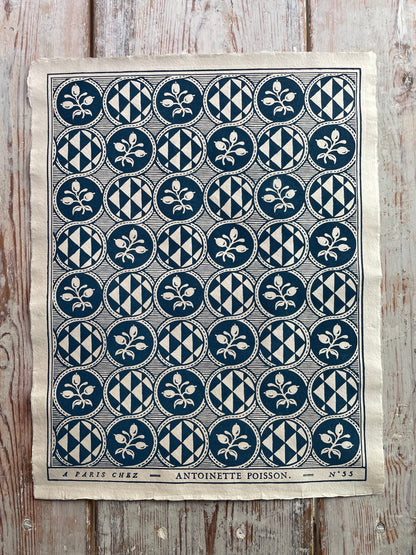 55B 'Olives' Handmade Domino Paper | Antoinette Poisson - Bon Ton goods