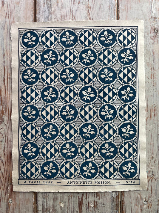 55B 'Olives' Handmade Domino Paper | Antoinette Poisson - Bon Ton goods