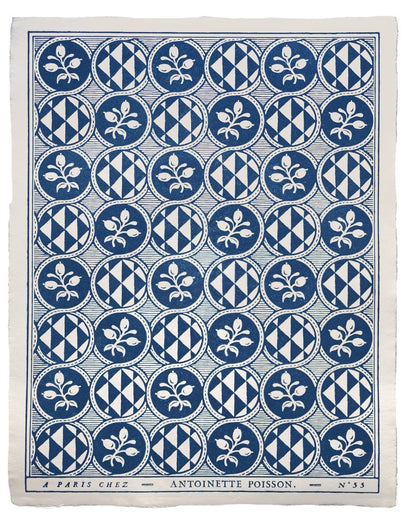 55B 'Olives' Handmade Domino Paper | Antoinette Poisson - Bon Ton goods