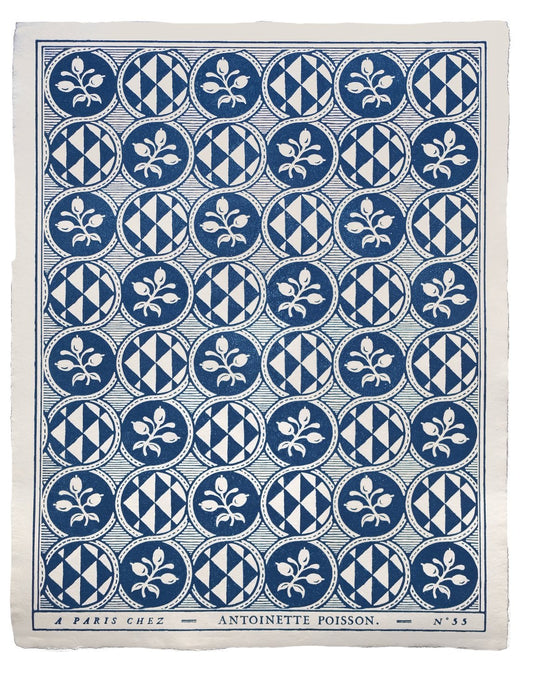 55B 'Olives' Handmade Domino Paper | Antoinette Poisson - Bon Ton goods