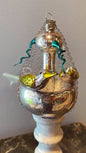 Nostalgic Birdbath with 2 Birds | Nostalgie Christbaumschmuck