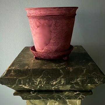 Purple Unglazed Faaborg Pot | Handmade Erik Bendtsen Ceramics