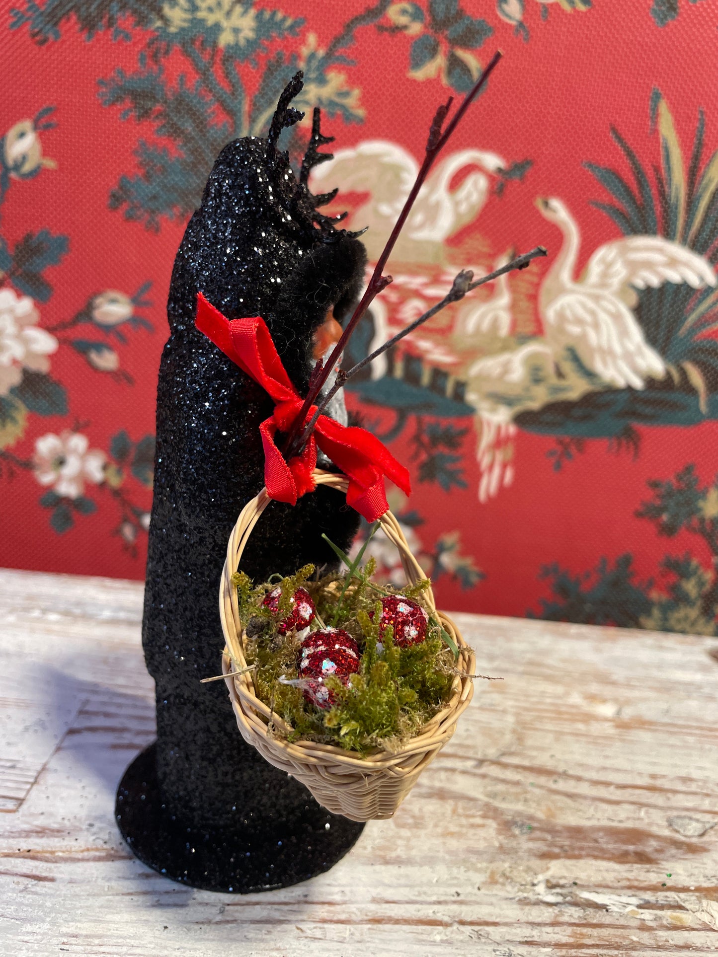 Krampus With Basket Of Mushrooms | Ino Schaller