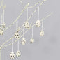 Black and White Polka Dot Felt Eggs | Christmas Ornament