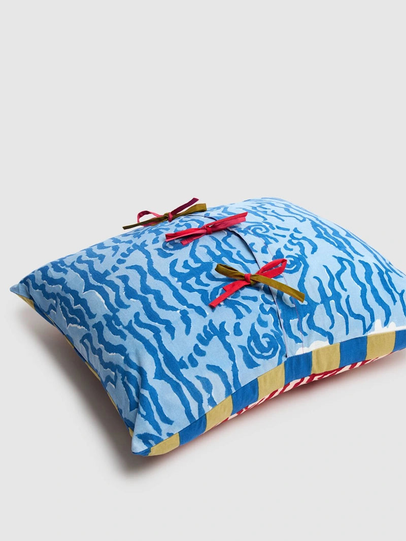 Indian Tiger Red Cushion Cover - 60X60 | Lisa Corti