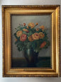 Estate Floral Painting in Wooden Frame #2