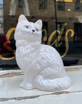 Vintage White Cat - Small