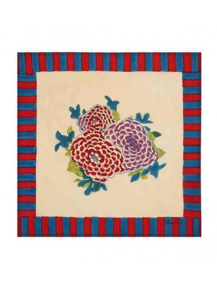 Arabesque Corolla Natural - Handkerchief/Napkin 50X50 | Lisa Corti