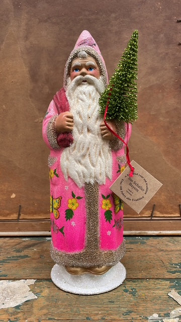 Santa With Butterflies, Pink | Ino Schaller